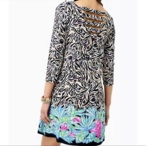 Lilly Pulitzer Ophelia Swing Dress Can You Zee Me Lattice Back Sz XS NEW